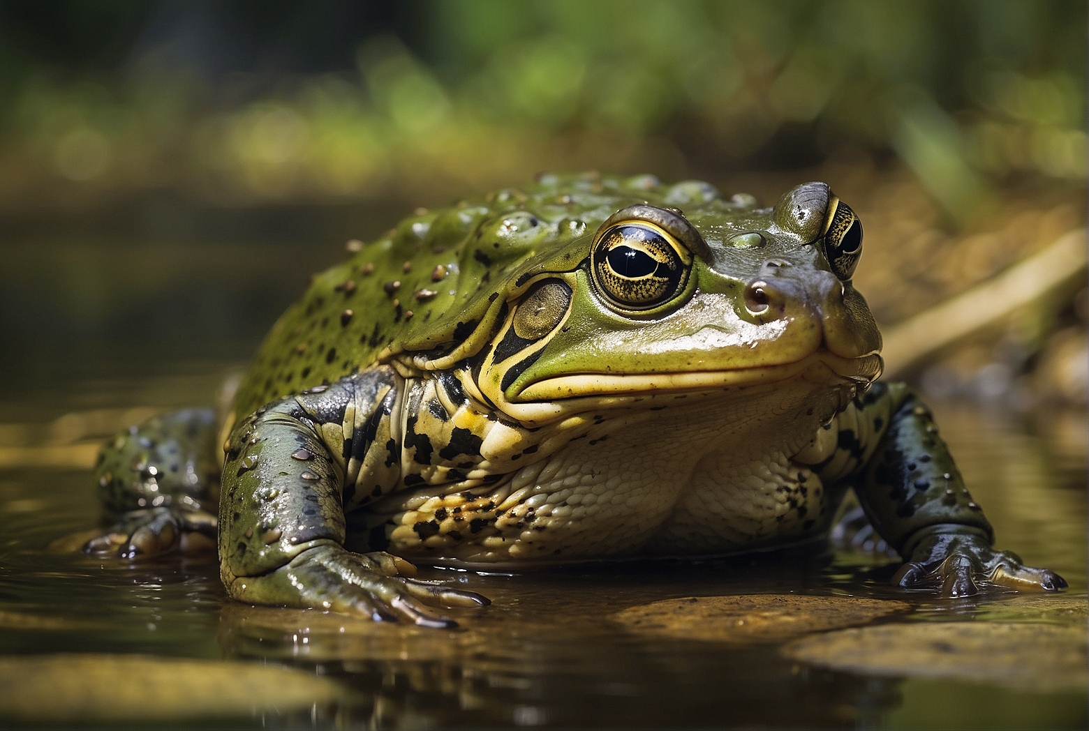 The Unique Call of a Bullfrog