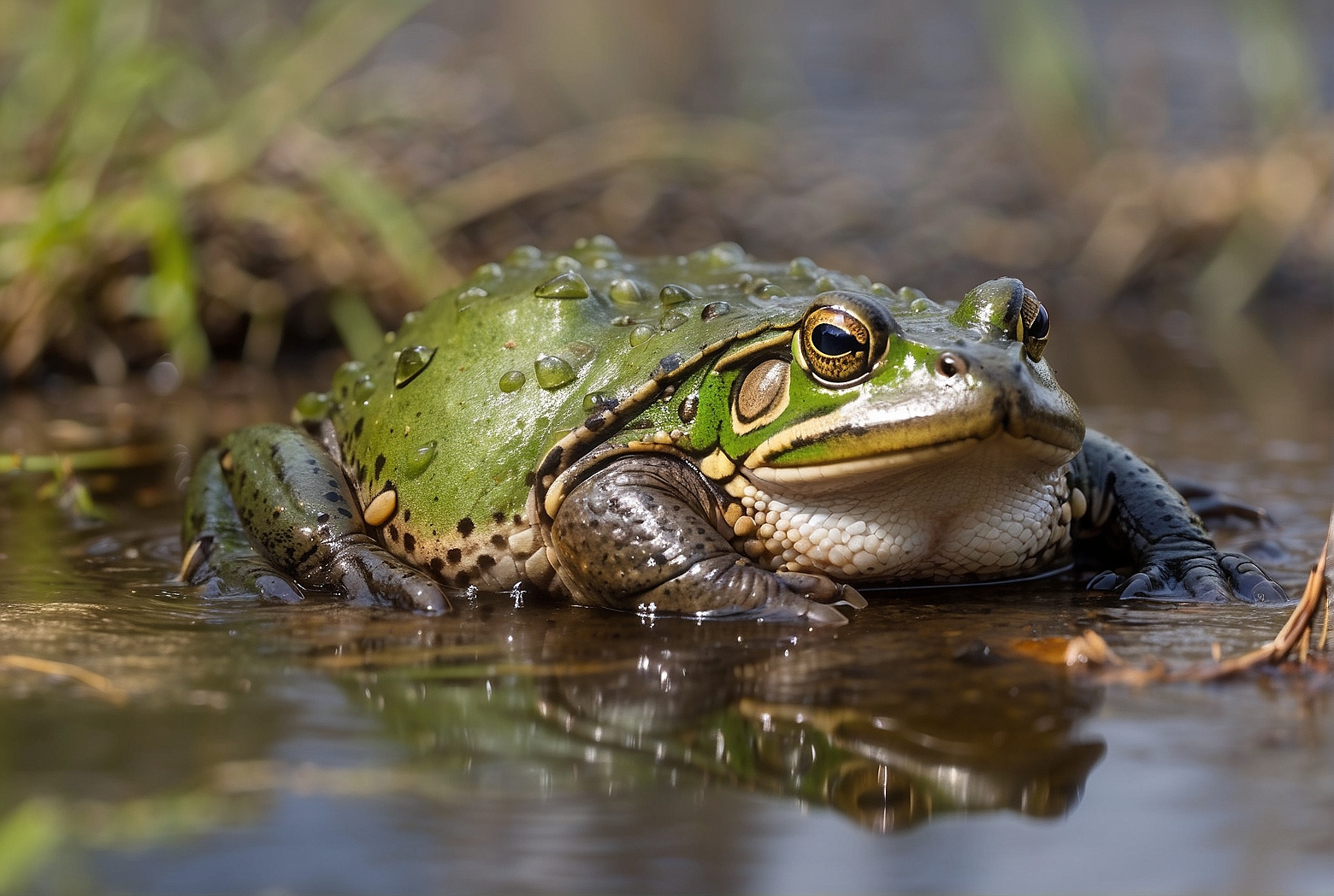 The Winter Habitat of Bullfrogs